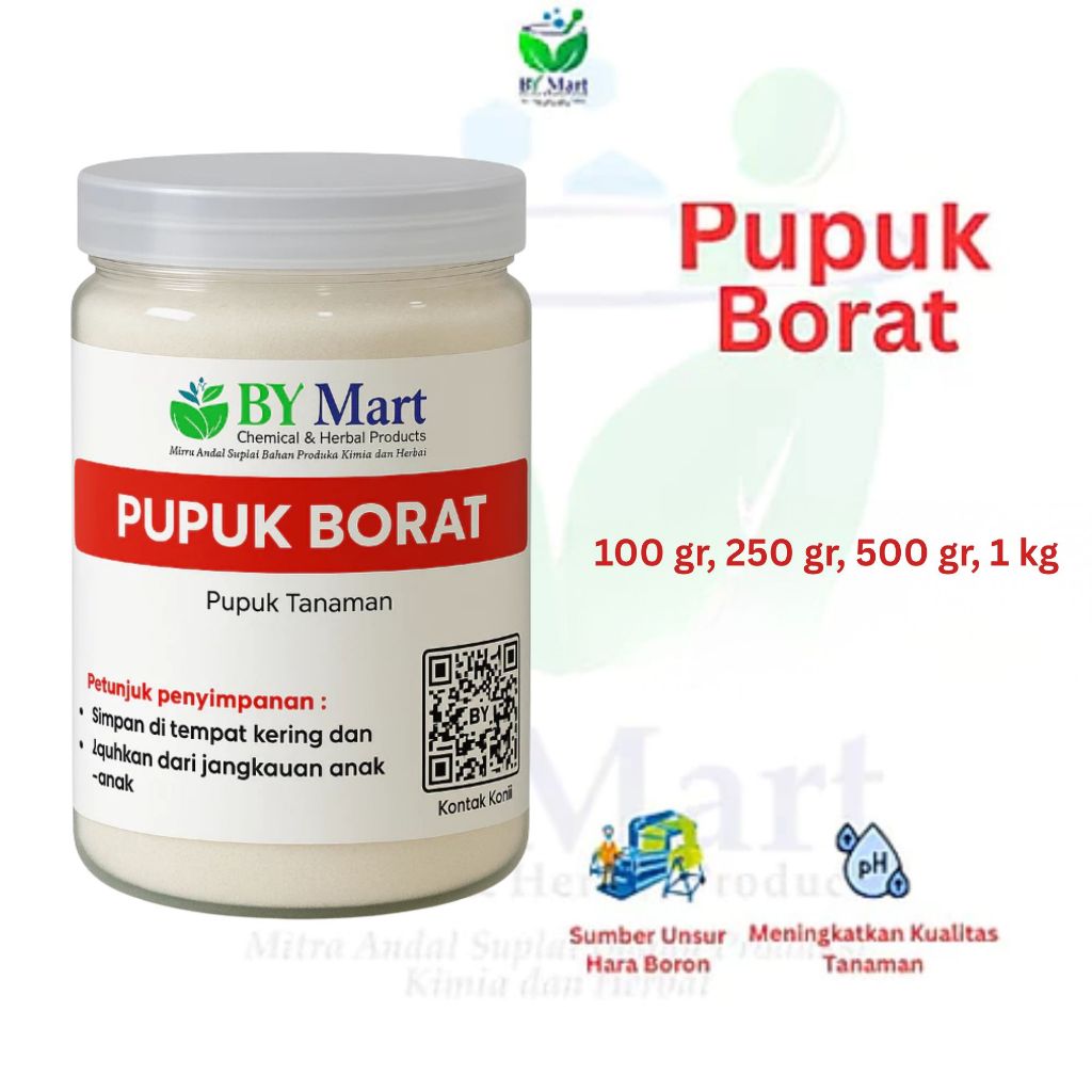 BY KIMIA & HERBAL - Natrium Borate / Pupuk Borate / Borate Asli | Pupuk Tanaman