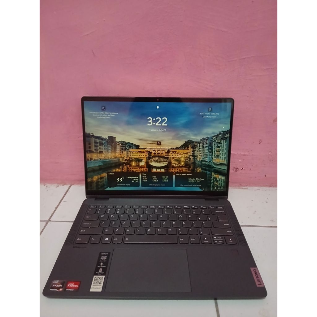 (SECOND) Laptop Flip 360° Lenovo Ideapad Flex 5 garansi 2 bulan lenovo vantage ori free packaging pa
