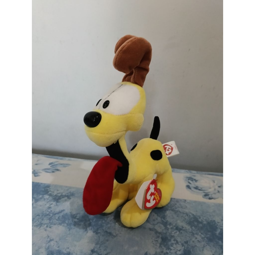 Boneka Preloved Kartun Anjing Odie Garfield Mainan Anak-Anak