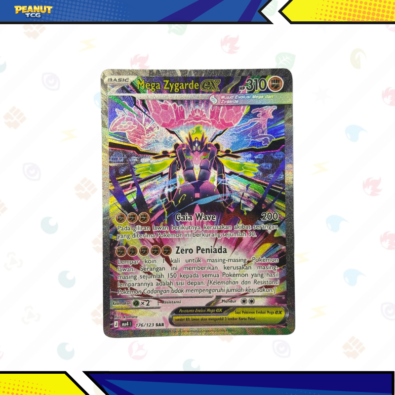 Mega Zygarde EX SAR MA4 - Kartu Pokémon TCG Indonesia