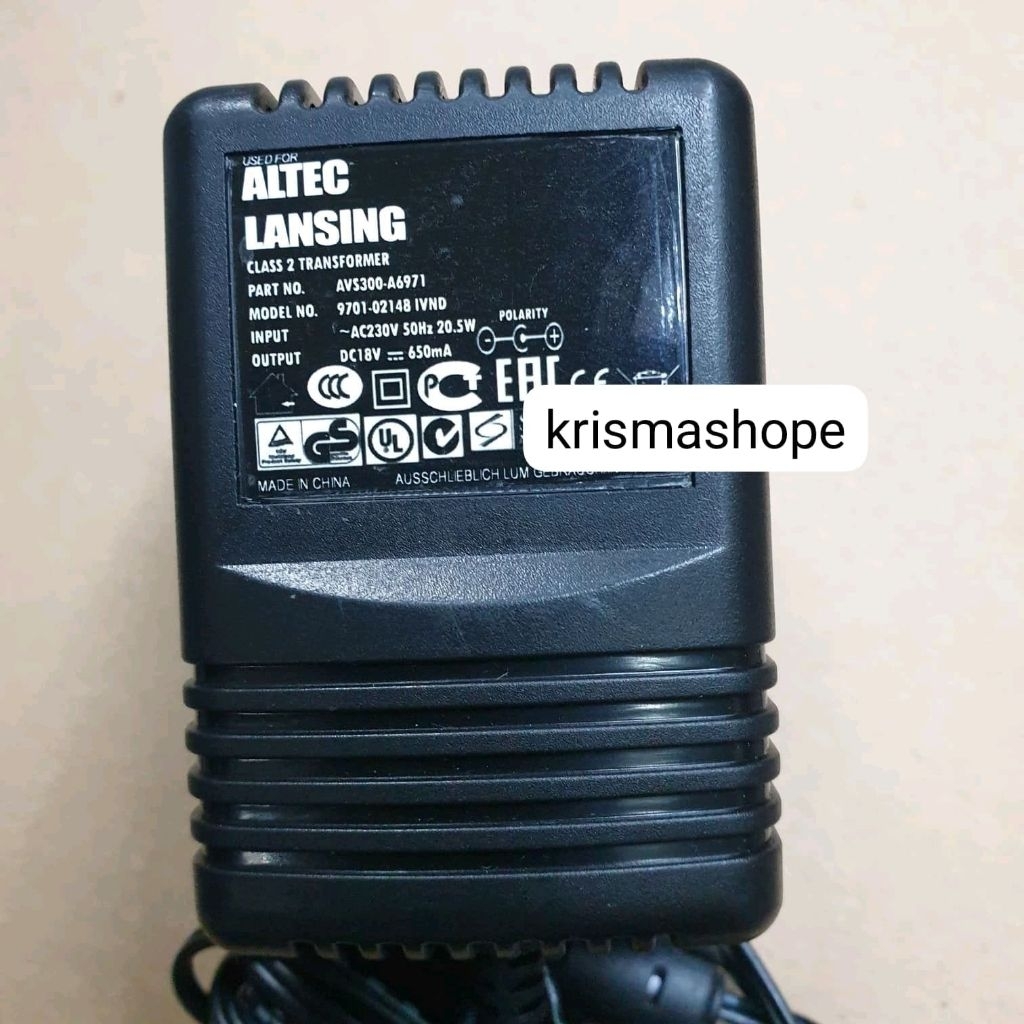 NEW Adaptor Speaker Aktif Altec Lansing