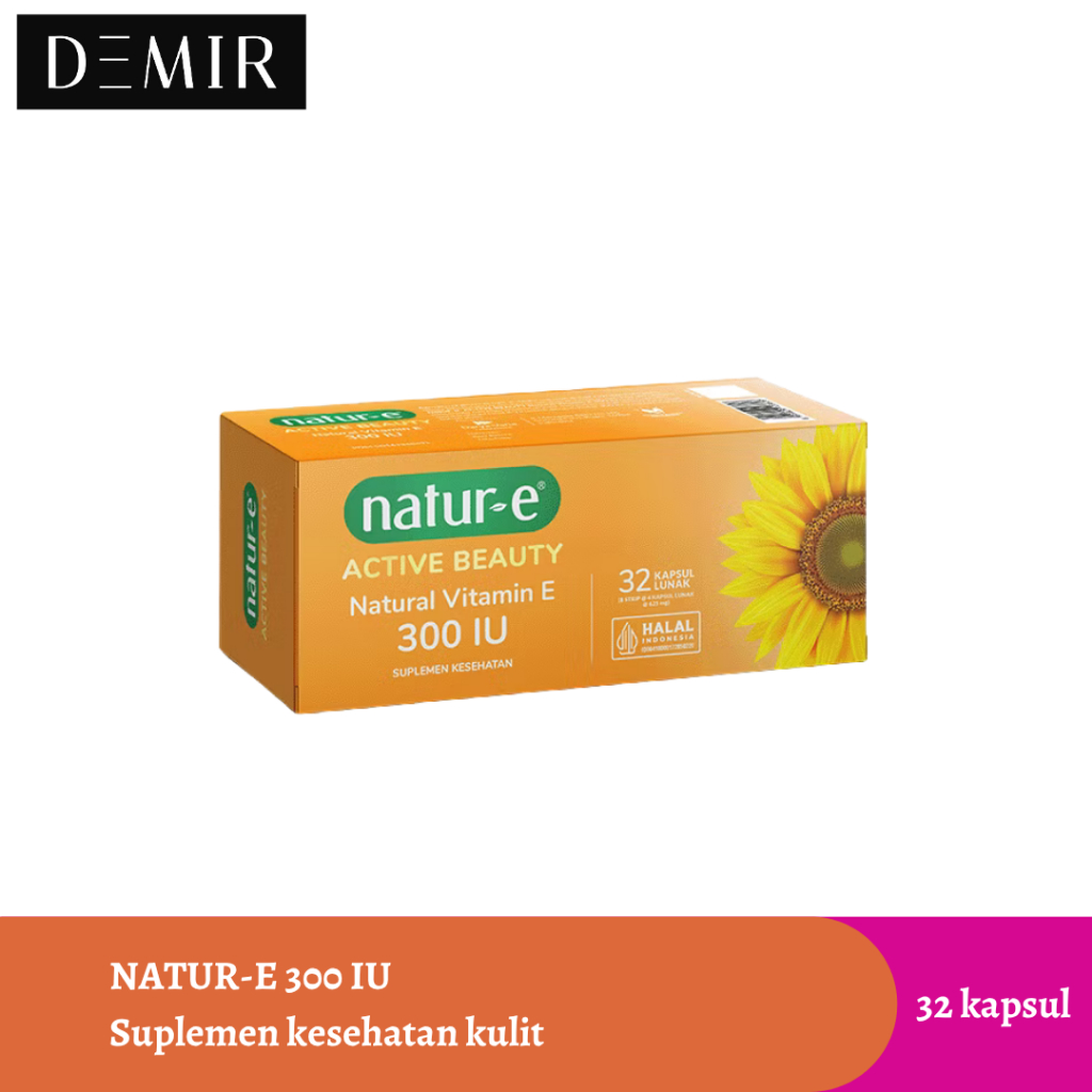Natur E Active Beauty Natural Vitamin E 300 IU 32 Kapsul