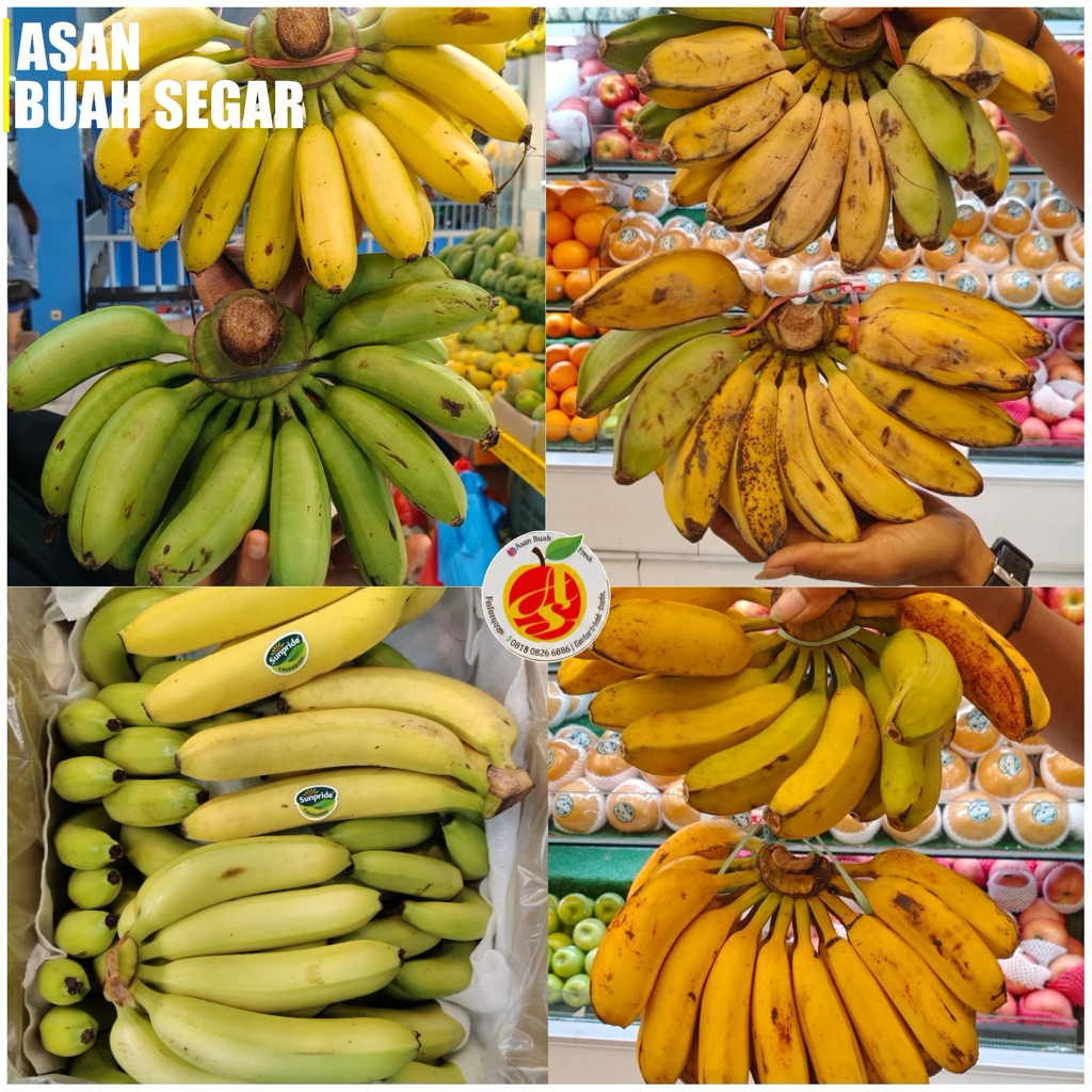 Pisang Cavendish Sunpride 1kg - Segar, Manis, dan Kaya Vitamin Pisang Kepok Kalimantan - papua legit