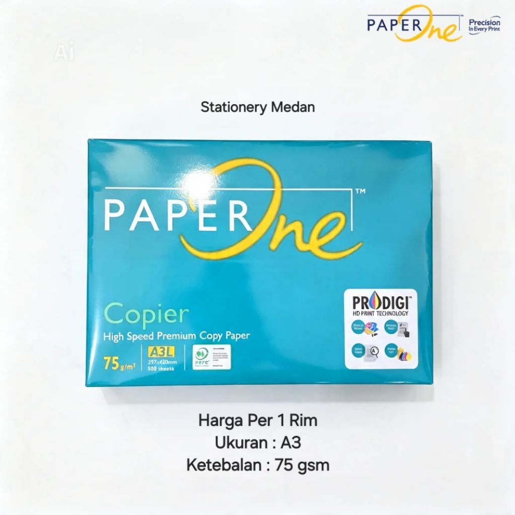 Paper One A3 75 Gr / HVS A3 75 Gr ( 1 Rim )