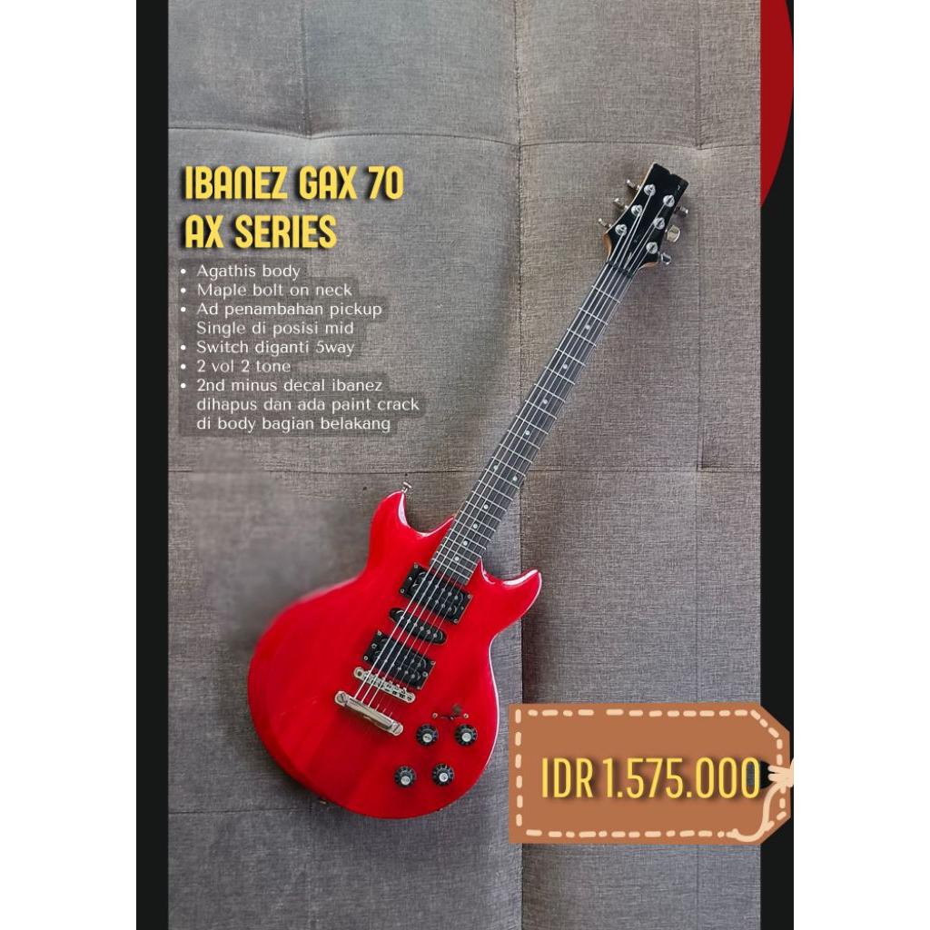 Ibanez gax 70 ax series plus admin 10%