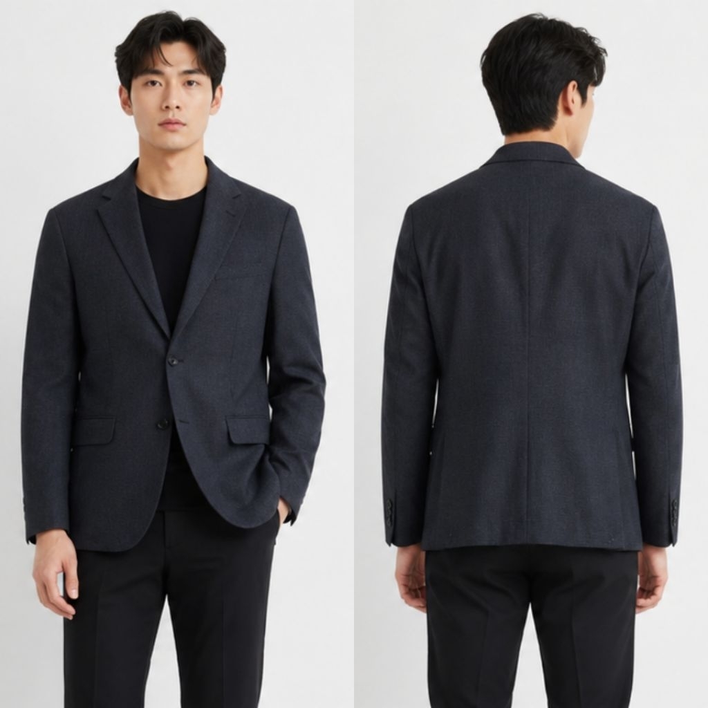 MASSIMO DUTTI BLAZER BLACK BARU ASLI ORIGINAL