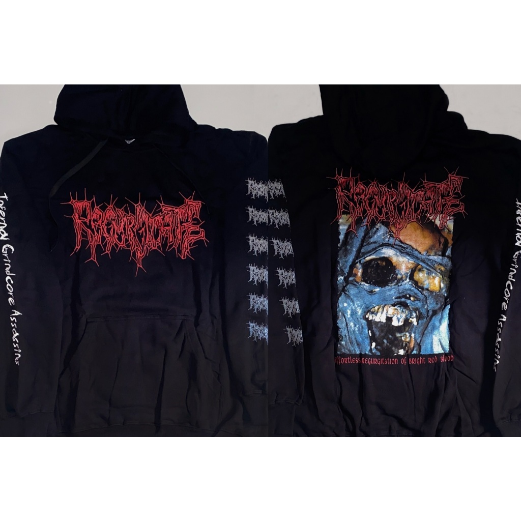 HOODIE – REGURGITATE – Effortless Regurgitation Of Bright Red Blood  (Dyingcorpse art)
