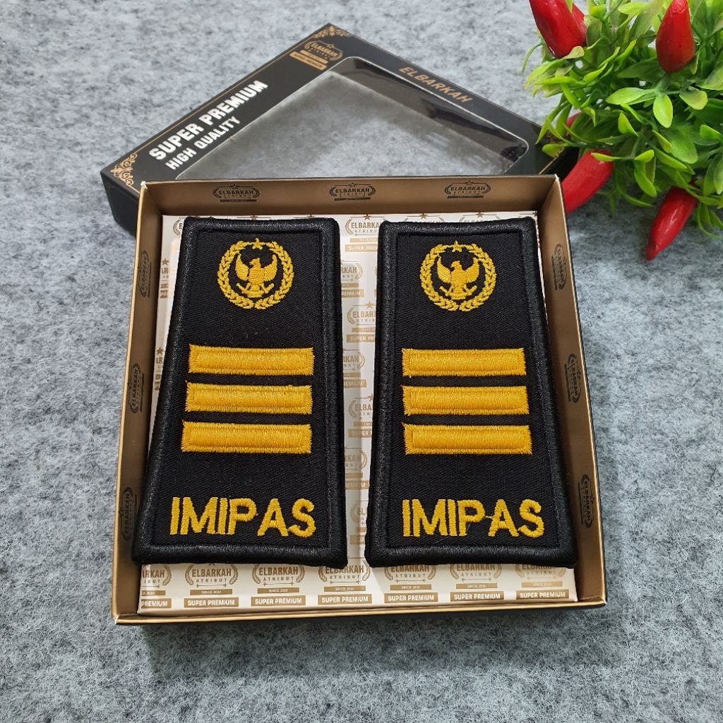 PANGKAT PDH IMIPAS 3C FULL BORDIR TIMBUL TERBARU ATRIBUT KEMENIMIPAS / LAPAS / IMIGRASI / POLUSPAS /