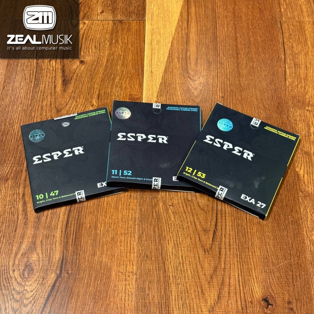 ESPER EXA27 / EXA-27 - Senar Gitar Akustik Hexagonal Carbon Steel - Zeal Musik Jogja