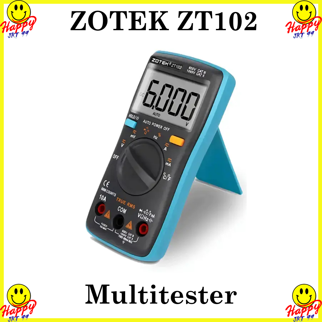 MULTITESTER ZOTEK ZT102 AVOMETER DIGITAL ZOTEK  ZT102 ZOTEK ZT 102 ORIGINAL