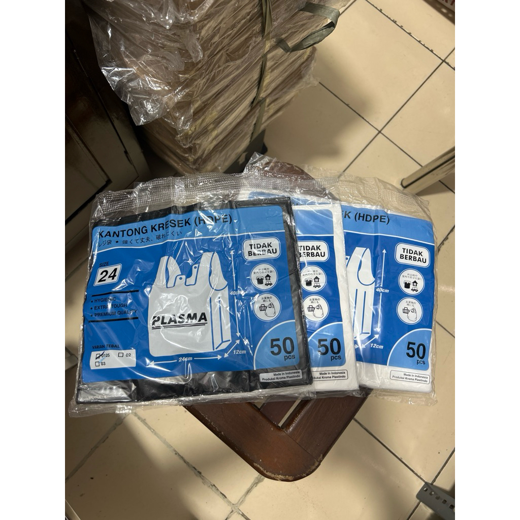 Kresek Plasma HDPE 24x40x0125, 24x40x02