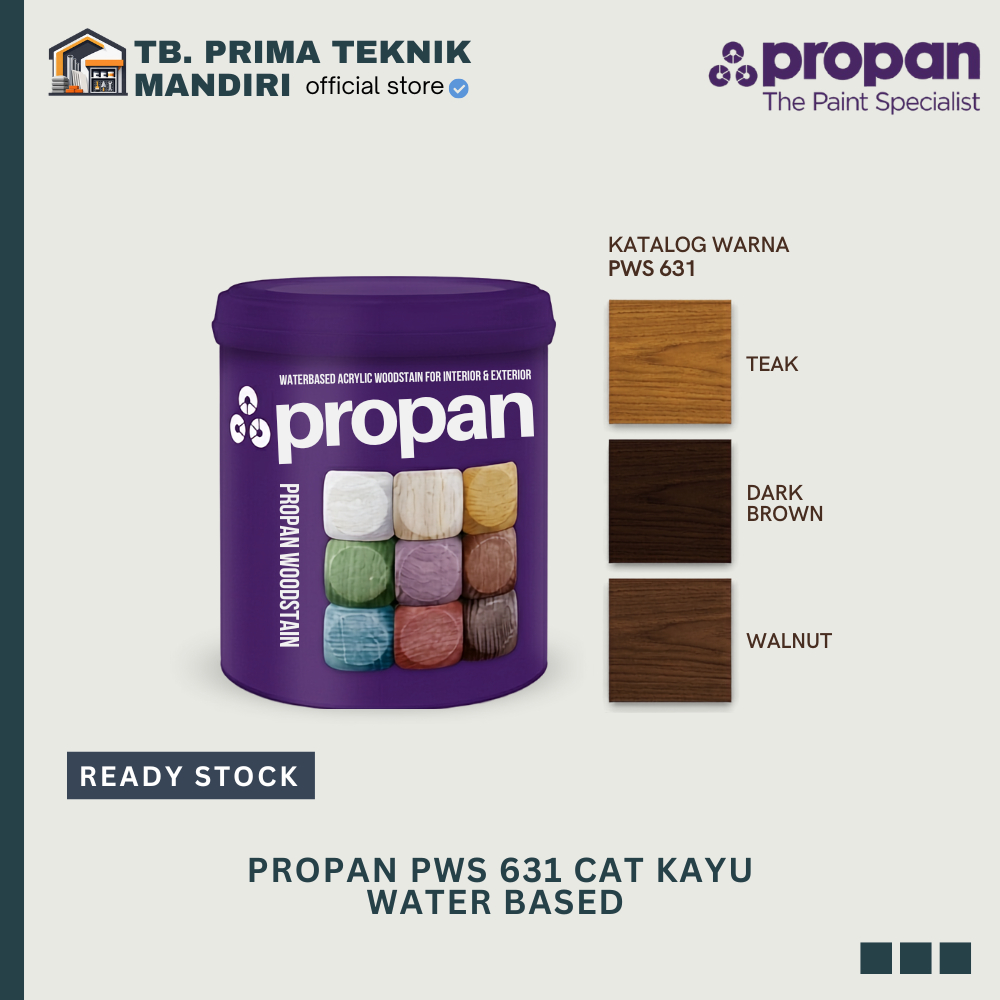 PROPAN PWS 631 CAT KAYU WATER BASED TEAK/DARK BROWN/WALNUT 1 KG