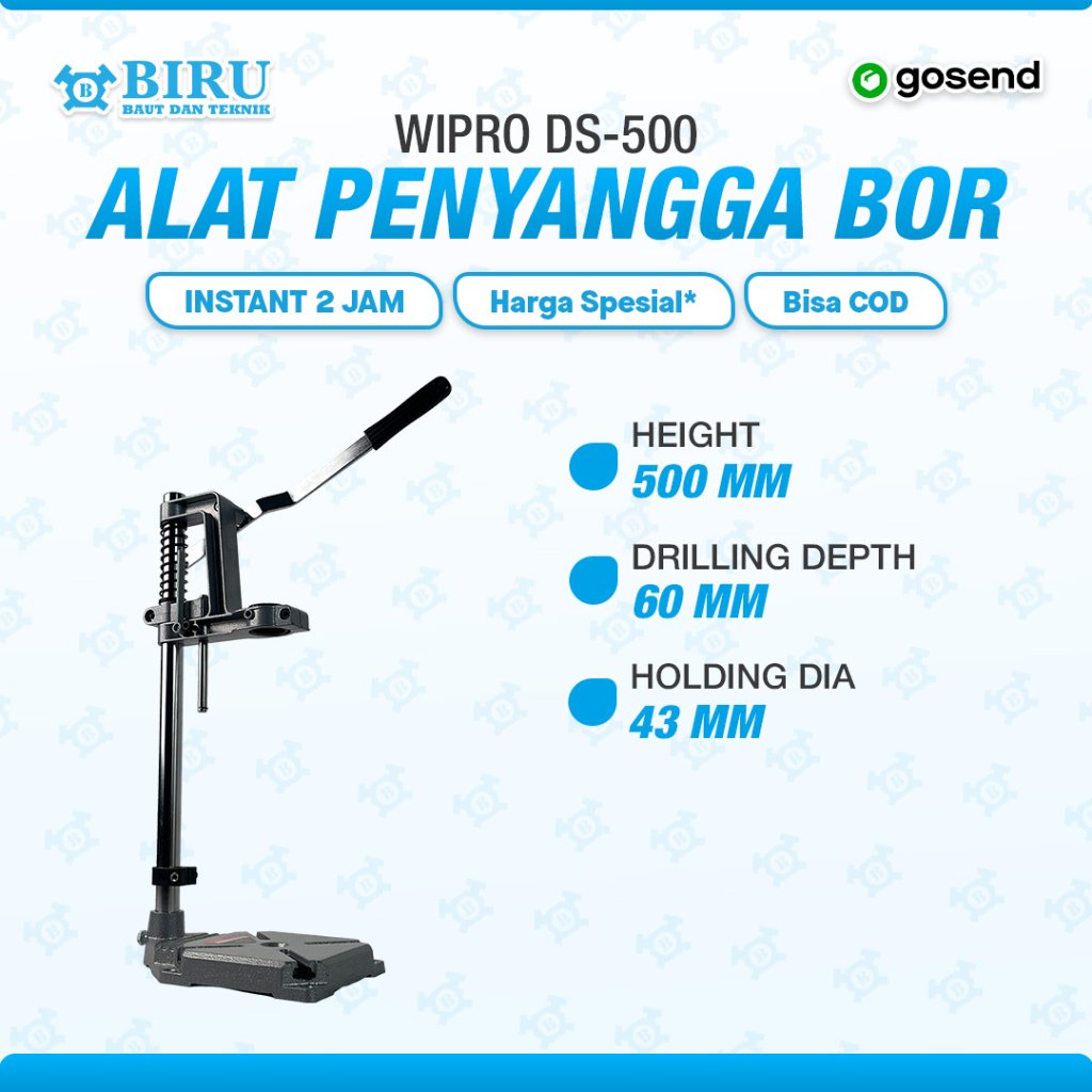 WIPRO Alat Penyangga Bor DS-500 / Dudukan Mesin Bor / Drill Stand