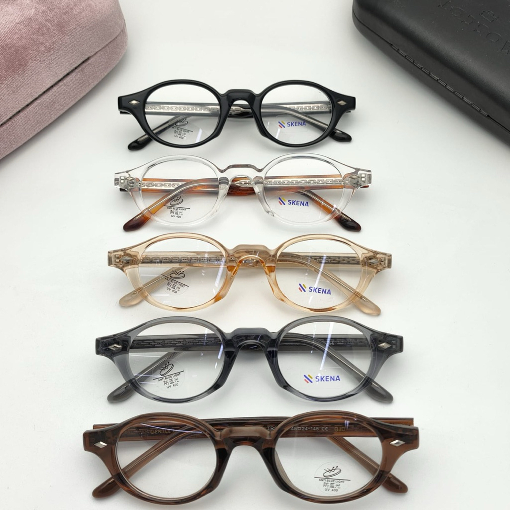 Frame/Kacamata Wanita Oval Medel skena size 45.24.145 Terabru