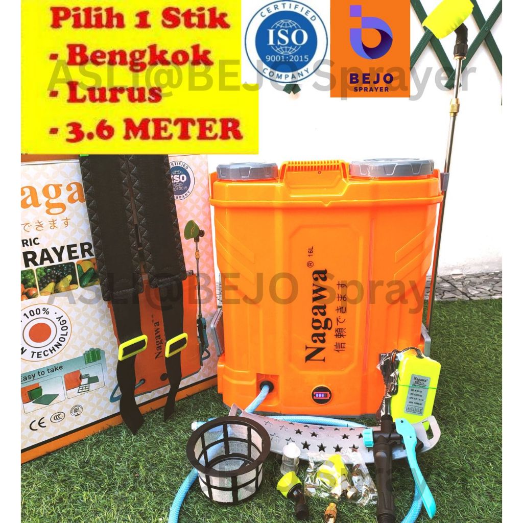 TerBARU!! PSI 135 NAGASAKI / NAGAWA 16 Liter ISO JEPANG Sprayer Elektrik Tengki Elektrik Alat Sempro