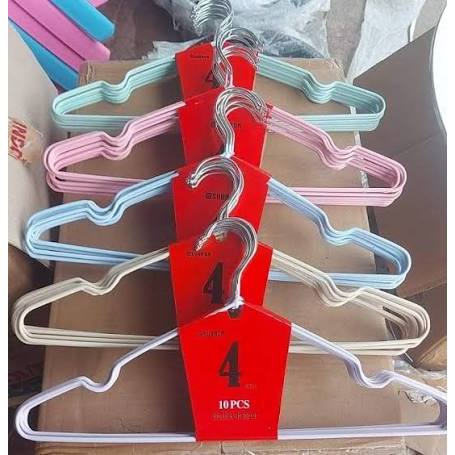 Hanger Stainless Subron / Hanger Stainless Anti Karat / Hanger Tebal Warna / Gantungan Baju Stainles