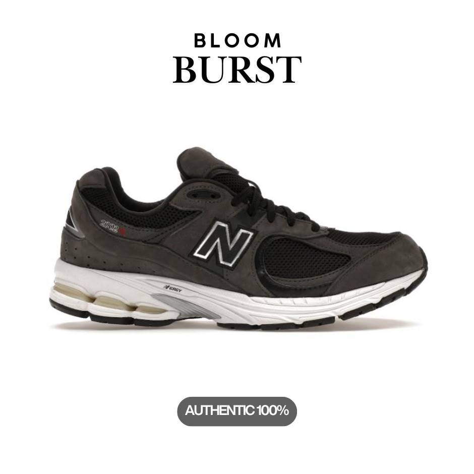 New Balance 2002R Black Dark Grey