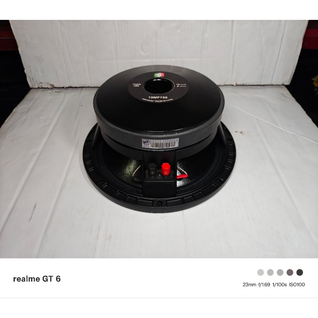 Speaker 10 Inch RCF 10MF750 Original 750W 3" VC Ferrite Mid Bass