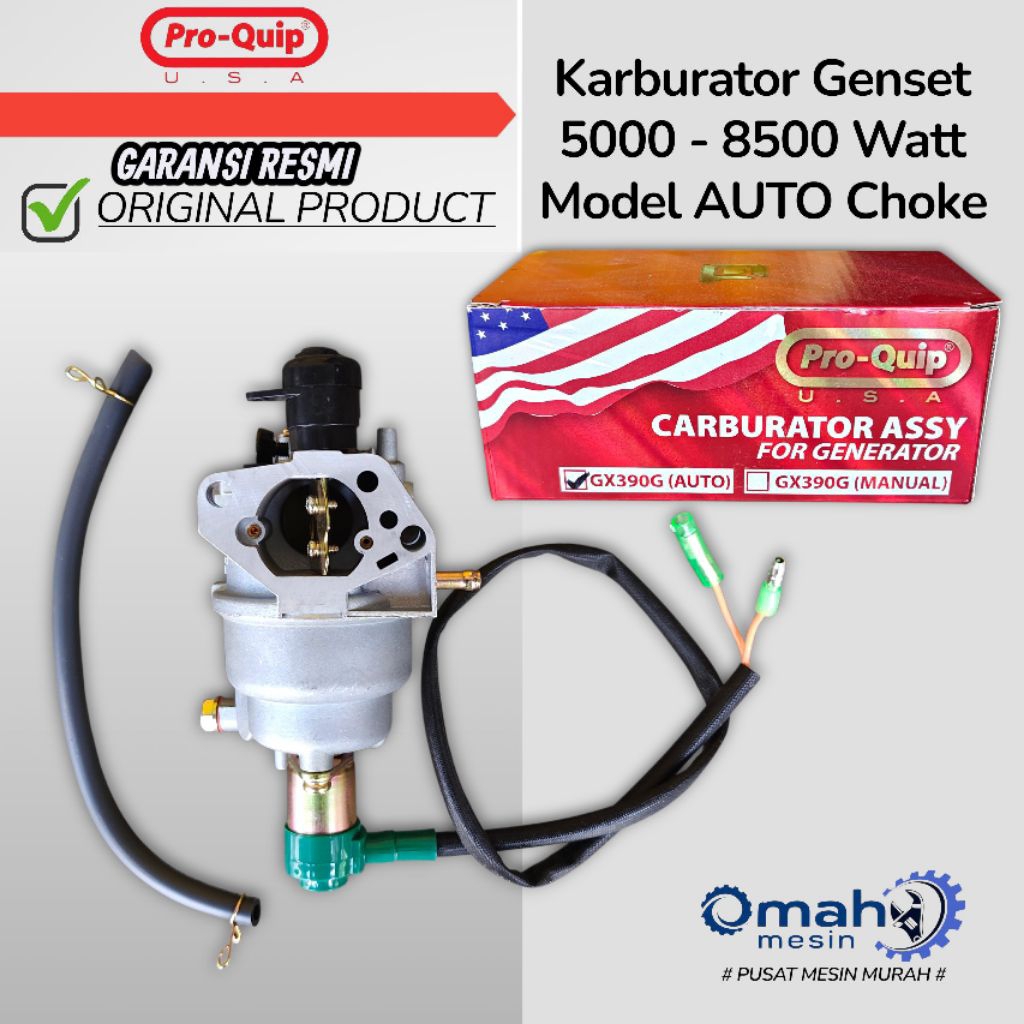 Karburator Genset 5000 - 8500 Watt Model AUTO Choke Merk PRO-QUIP ORIGINAL / Karburator Jenset  5000