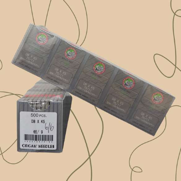 Jarum Bordir Organ DB x K5 No 9&11 (Per 1 slop isi 500 jarum)