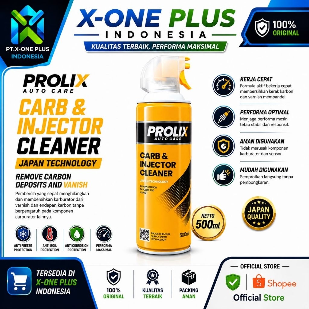 Karburator Cleaner Prolix 500ml Carburetor Cleaner Pembersih Karburator Motor Mobil