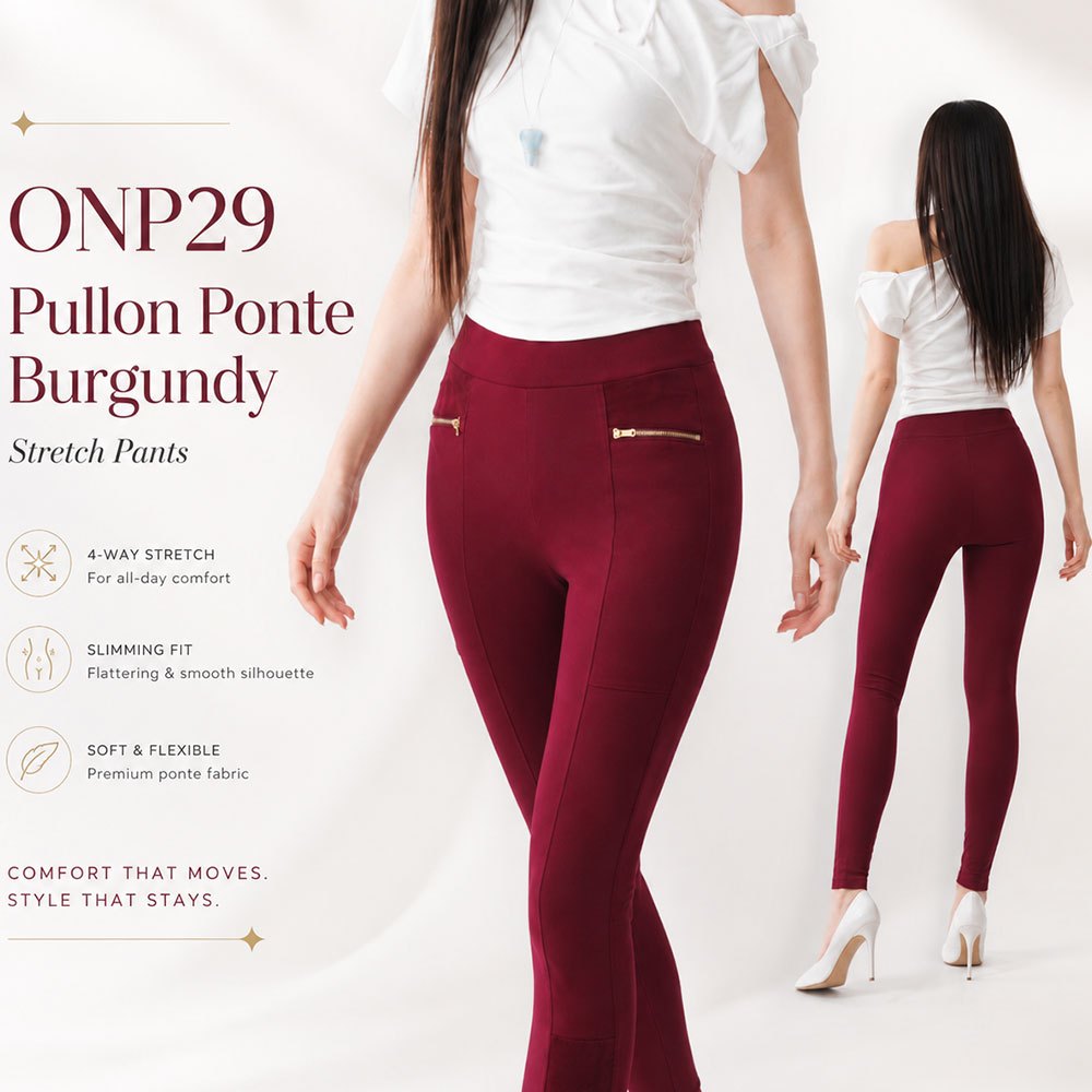 ESSENTIAL ONP29 Pullon Ponte Jegging (ZIP POCKET)