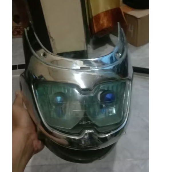 batok lampu depan honda nova dash blue eyes