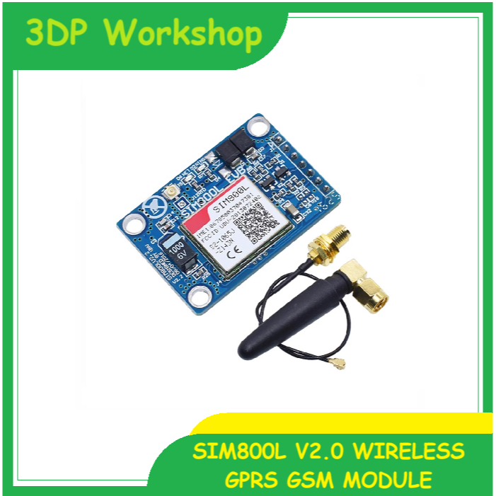 SIM800L GSM GPRS MODULE SIM CARD QUAD BAND WITH ANTENNA