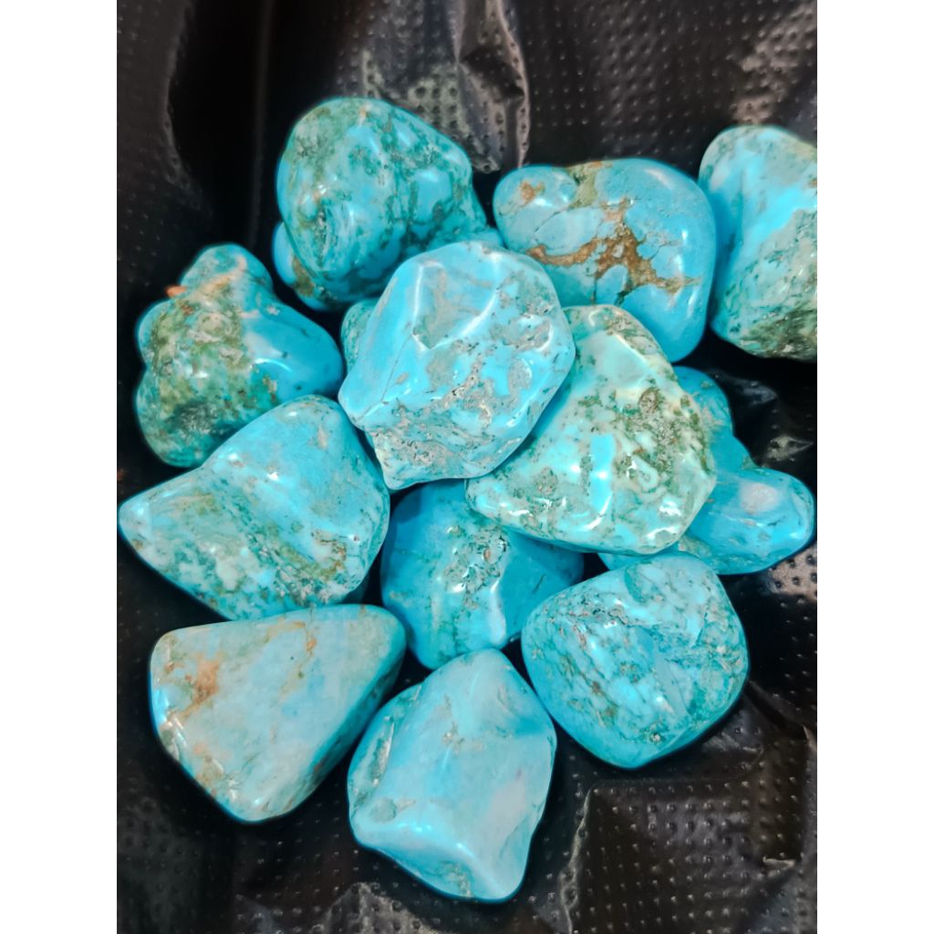 bahan batu bongkahan pirus tibet natural