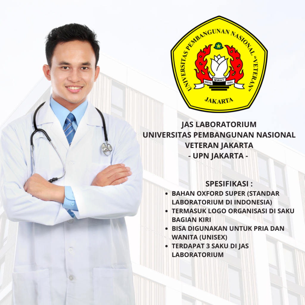 Jas Laboratorium UPN Universitas Pembangunan Nasional Veteran Jakarta Bahan Oxford Super
