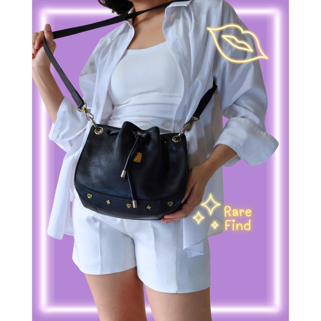 MCM Small Bucket Crossbody Bag