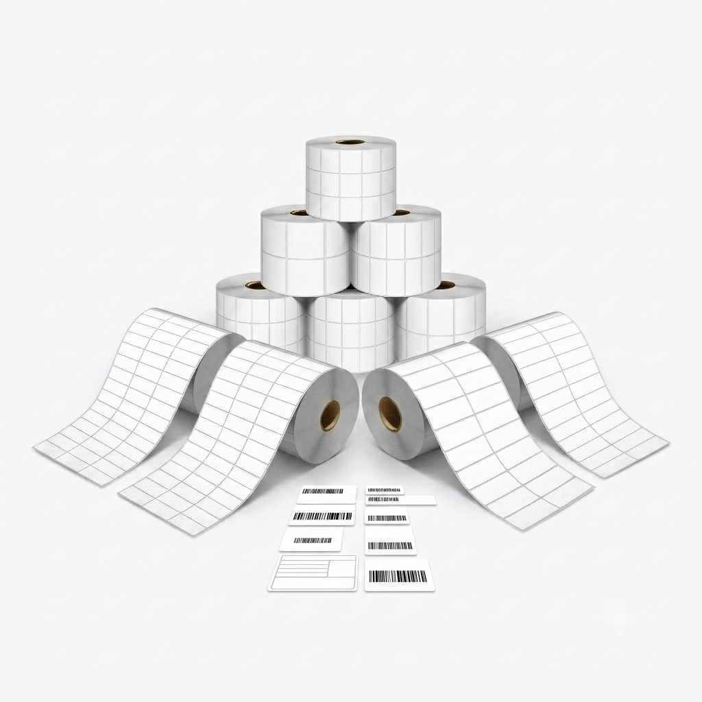 Label Semicoated Price Tag 2 Line 3 Line Label Barcode Produk Label Kecil Codeshop Collection