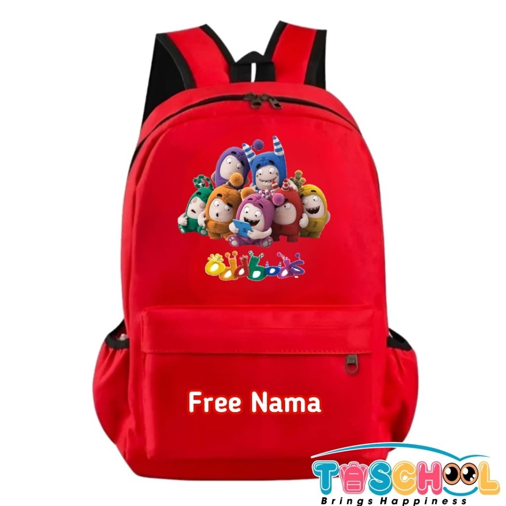 TAS RANSEL ANAK ODDBODS FREE NAMA