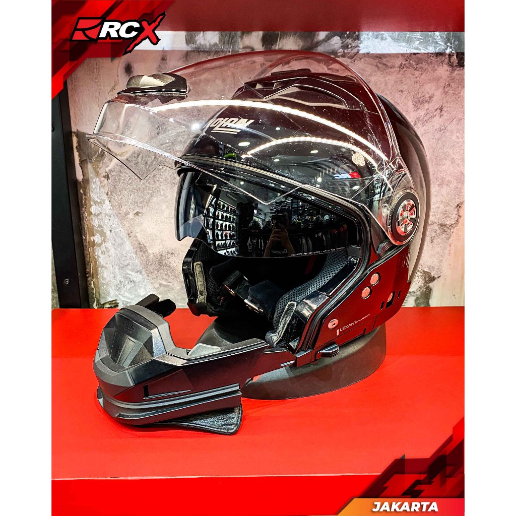 Helm Nolan N70.2 GT Black Gloss Original Second 2nd Bekas RCX
