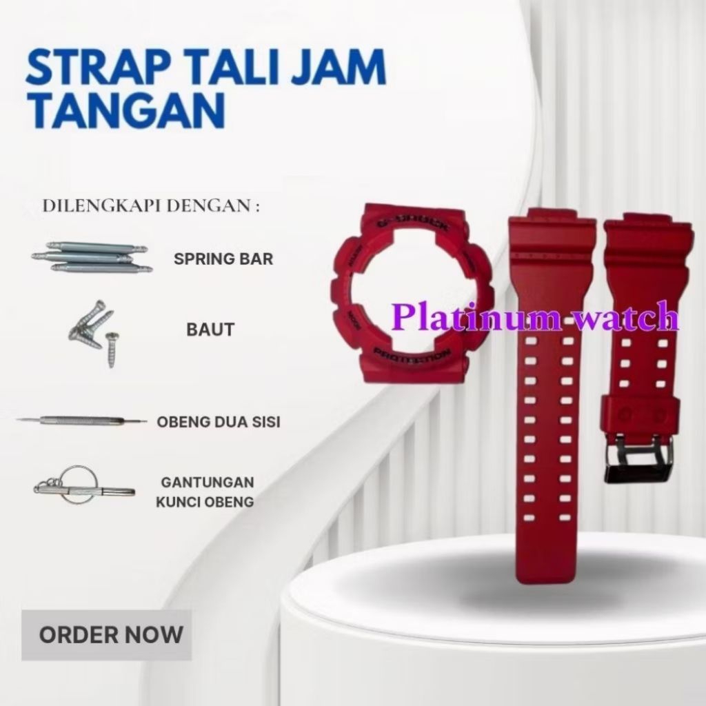 TALI RUBBER BAND BEZEL STRAP CASE  GA100 GA110 GD100 GD120 GAX100