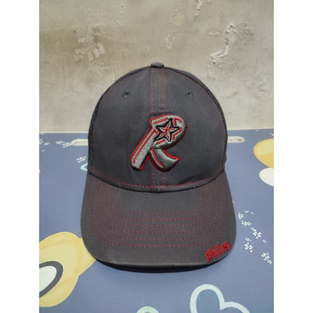 Topi Caps New Era Logo R Abu Gelap Anak