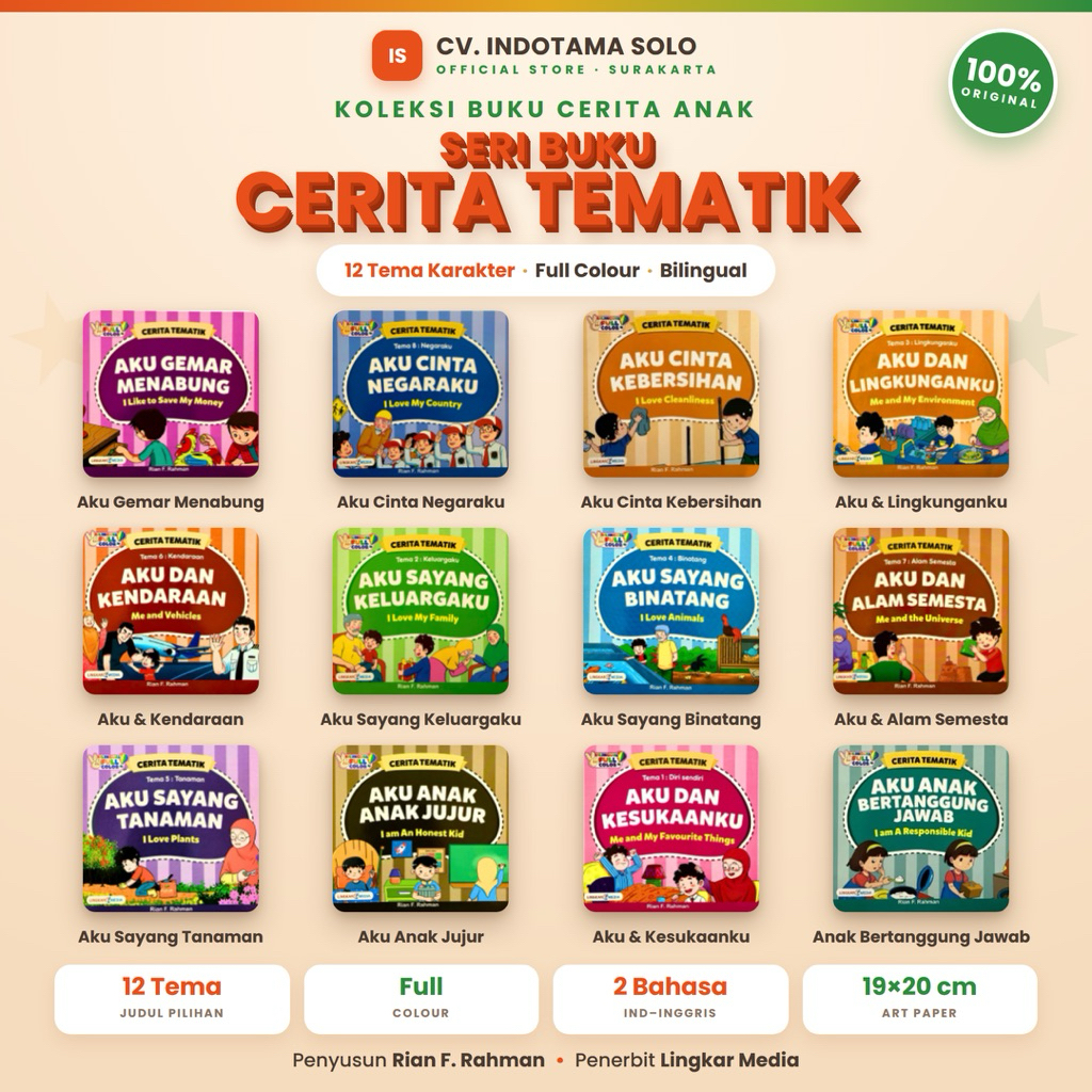 Buku Cerita Anak Seri Tematik