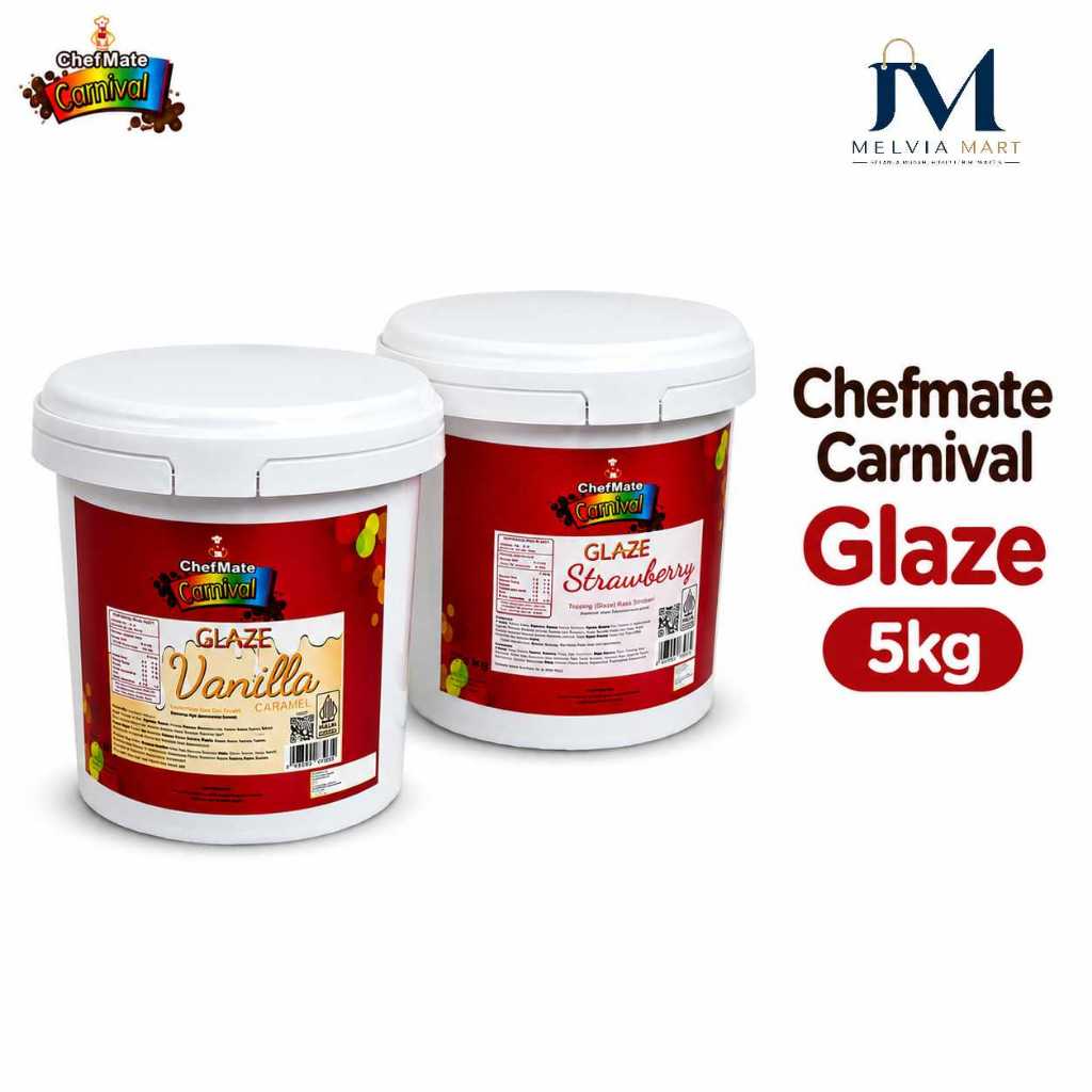 Chefmate Carnival Glaze Vanilla Caramel dan Strawberry 5kg