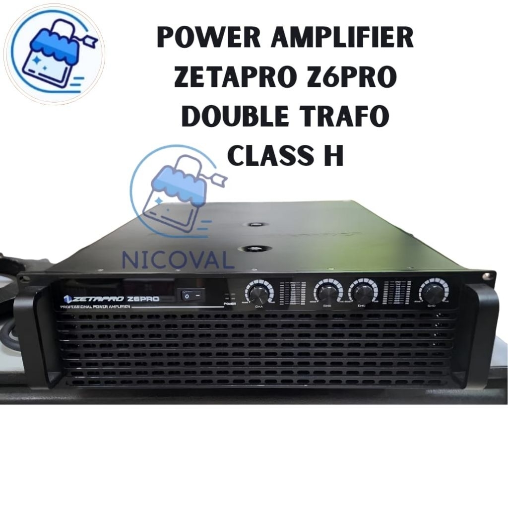 Power Amplifier Zetapro Z6PRO Z6 PRO z6 pro Original Class H 4 Channel
