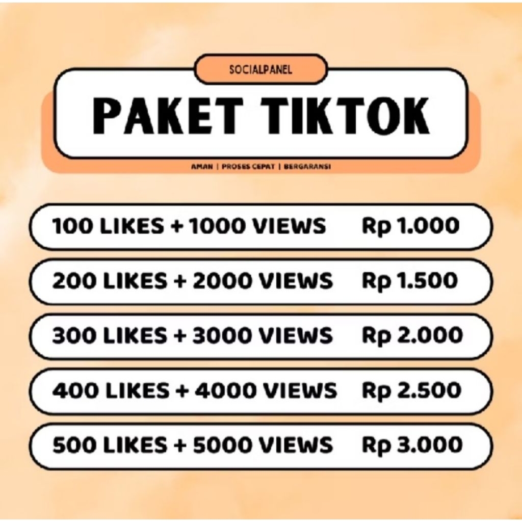 Follower TikTok Asli Indonesia Permanen Aktif Pasif Orang Indonesia Like View Tiktok Indonesia