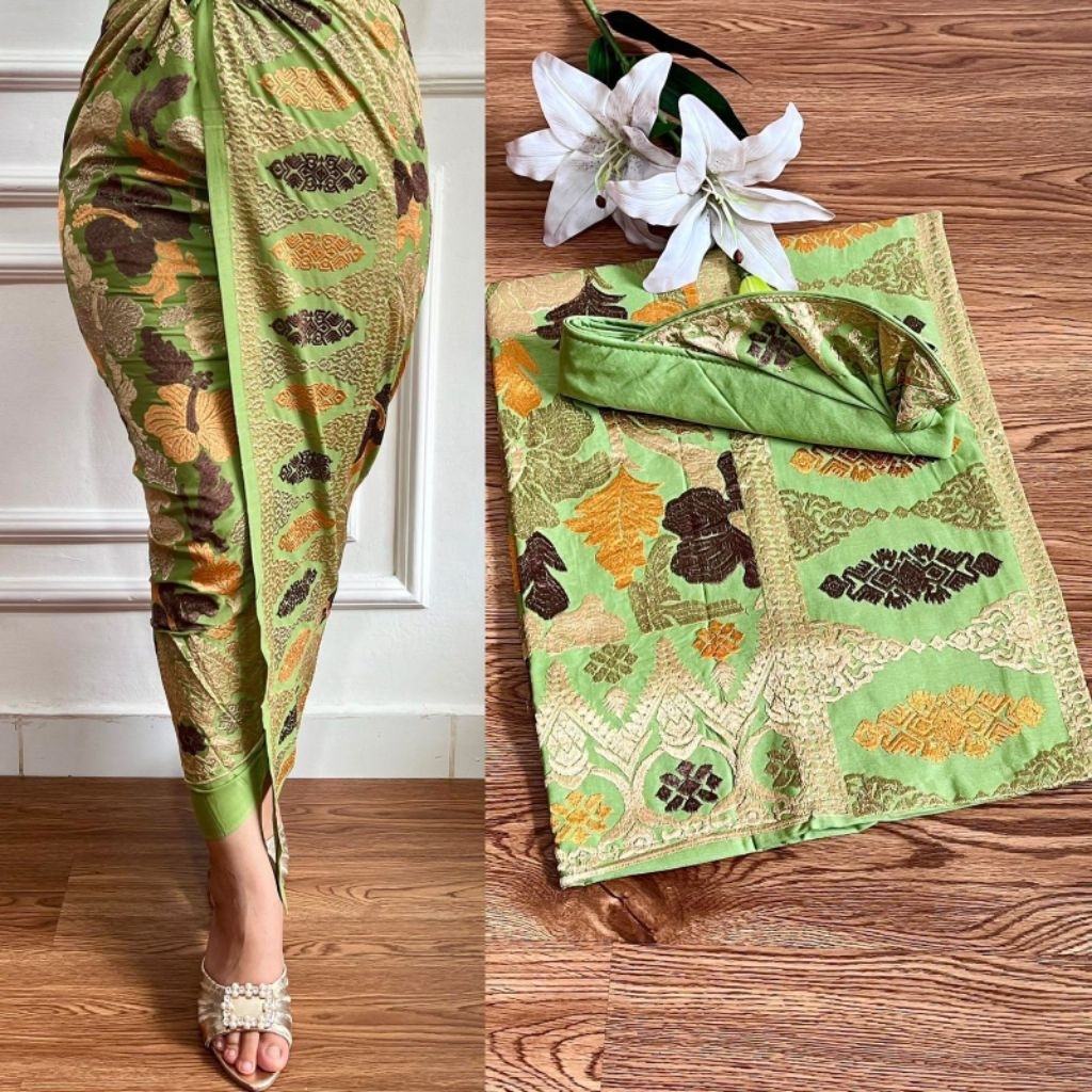 Set Couple Bordir Songket Bali | Kamen + Saput + Udeng