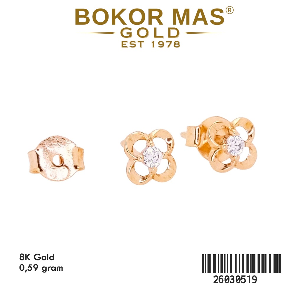 Giwang Tusuk Variasi Permata Emas 375 8K 26030519 - BokorMas Gold
