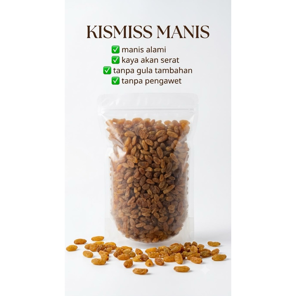 Kismis Kuning Manis / Asam Manis - Kismis Premium