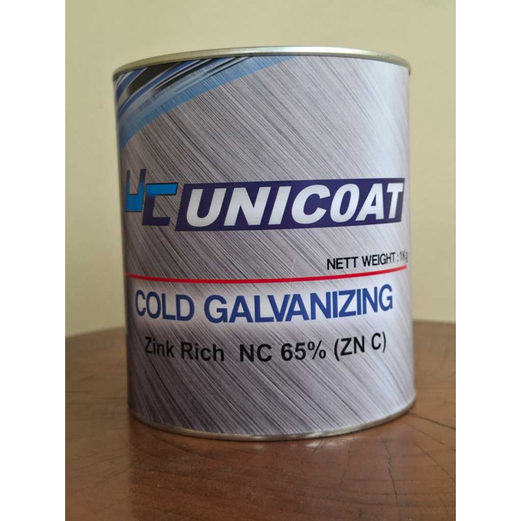 UNICOAT Cold Galvanizing Zinc Rich NC 65% ZN C 1kg Cat Pelindung Logam