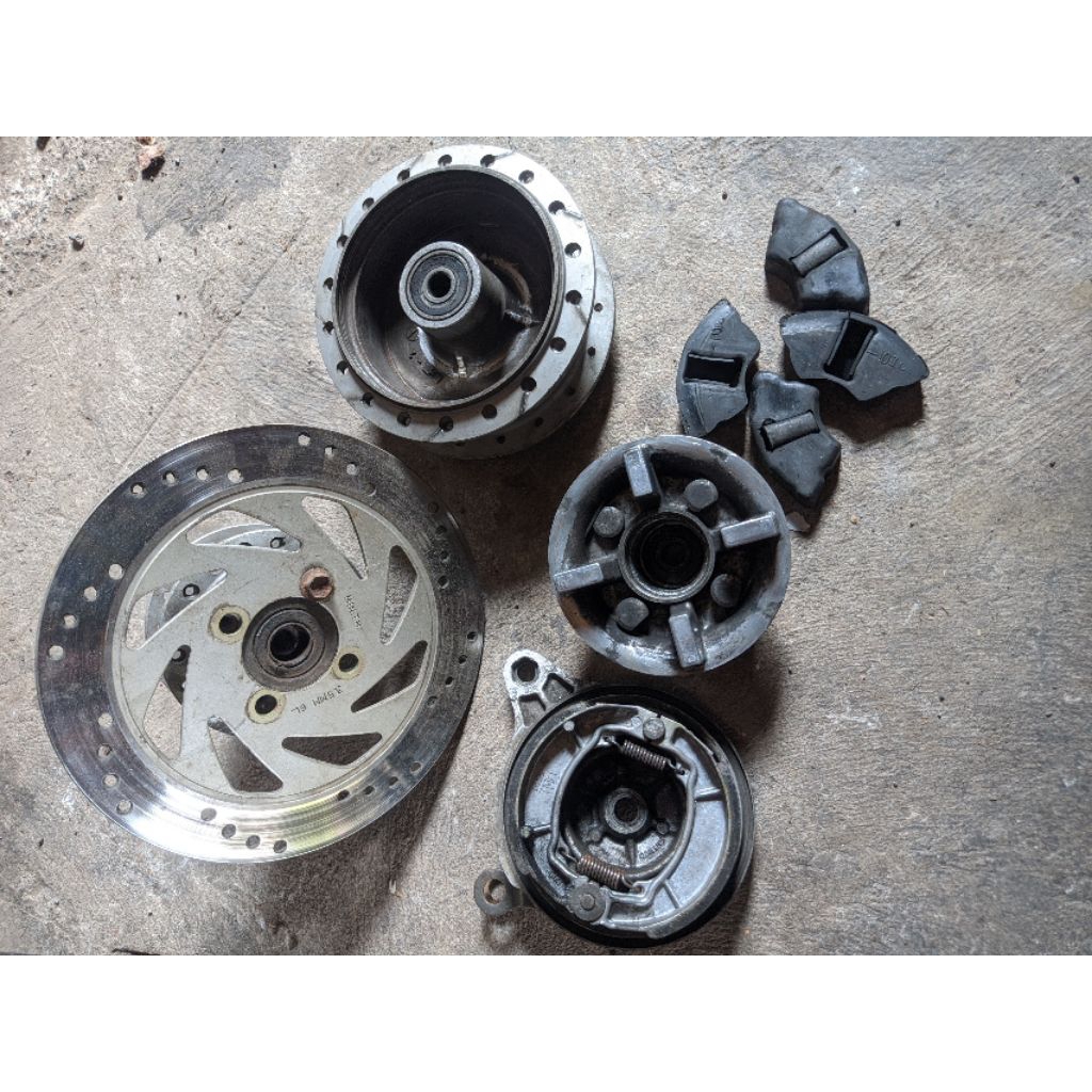 tromol belakang set kawasaki Blitz R/Joy/Kaze R original set