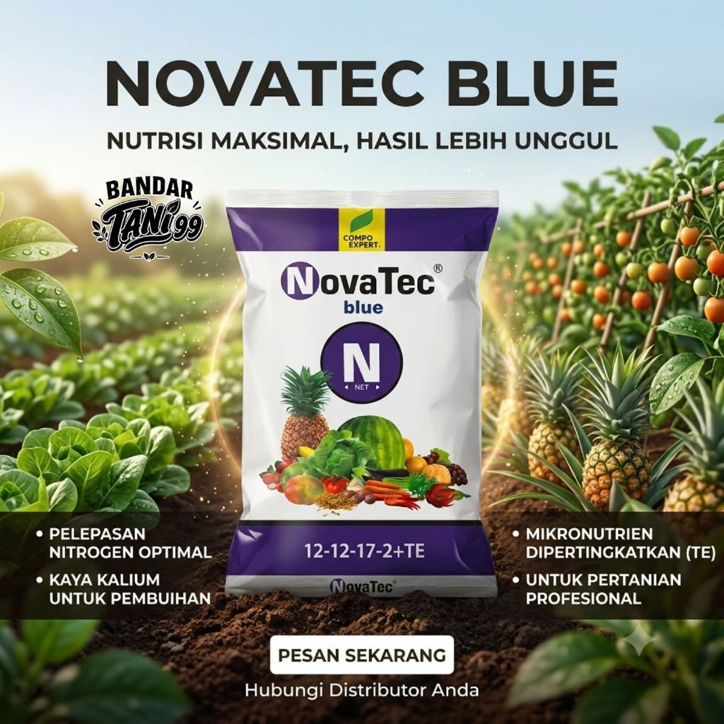 Pupuk NPK Novatec Blue Original 5 kg