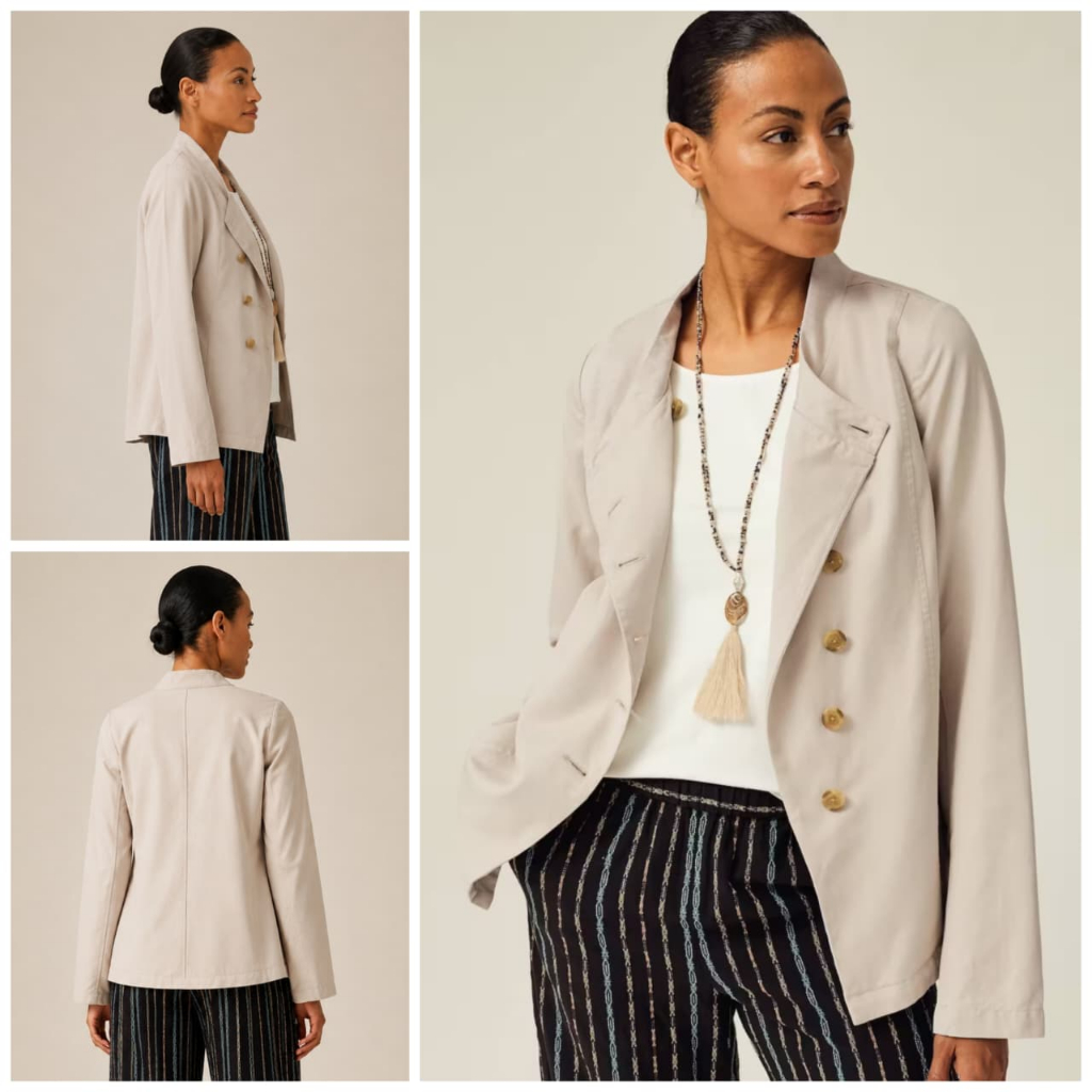 Jacket J.Jill Pure Jill Elements Collection Draped-front Jacket In Light Pumice jacket