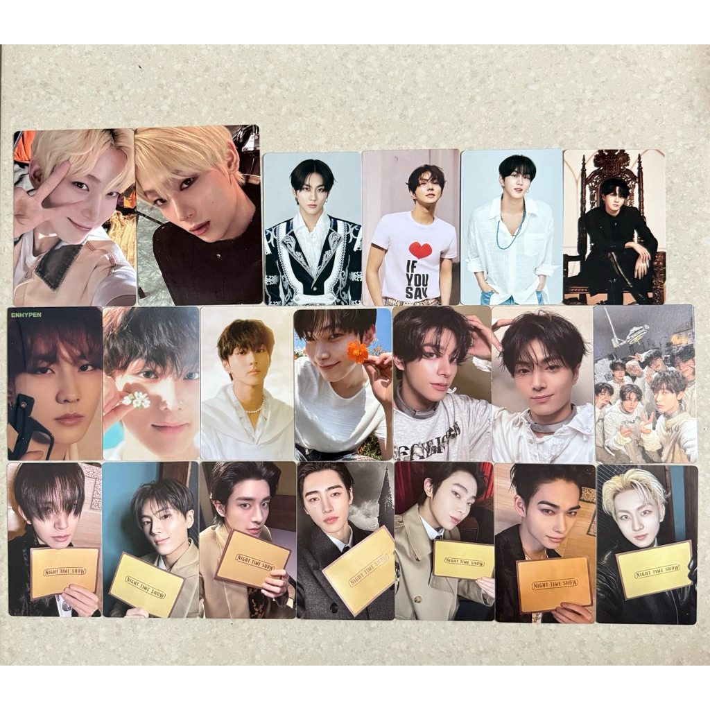 ENHYPEN PHOTOCARD PC JUNGWON HEESEUNG JAY JAKE SUNGHOON SUNOO NI-KI POLA DA ANSWER KPOPMERCH ORANGE 