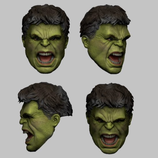 Headsculpt Head HS hulk spiderman brand new day kitbash Mcfarlane mezco shf figma Marvel Legends Dam