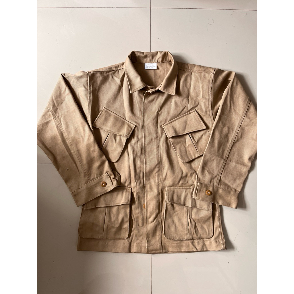 Jungle Fatigue Jacket Khaki Military Desert